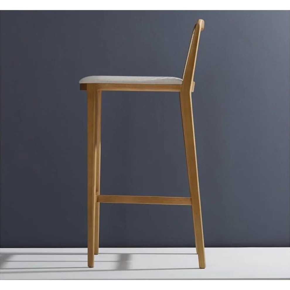 Sohomanje - Natural Wood Bar Chair