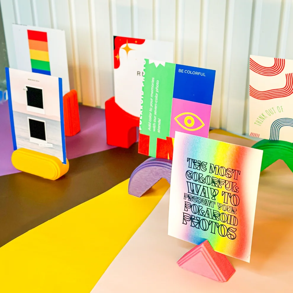 Tou Workshop - Colorful Polaroid Photo Holder Set