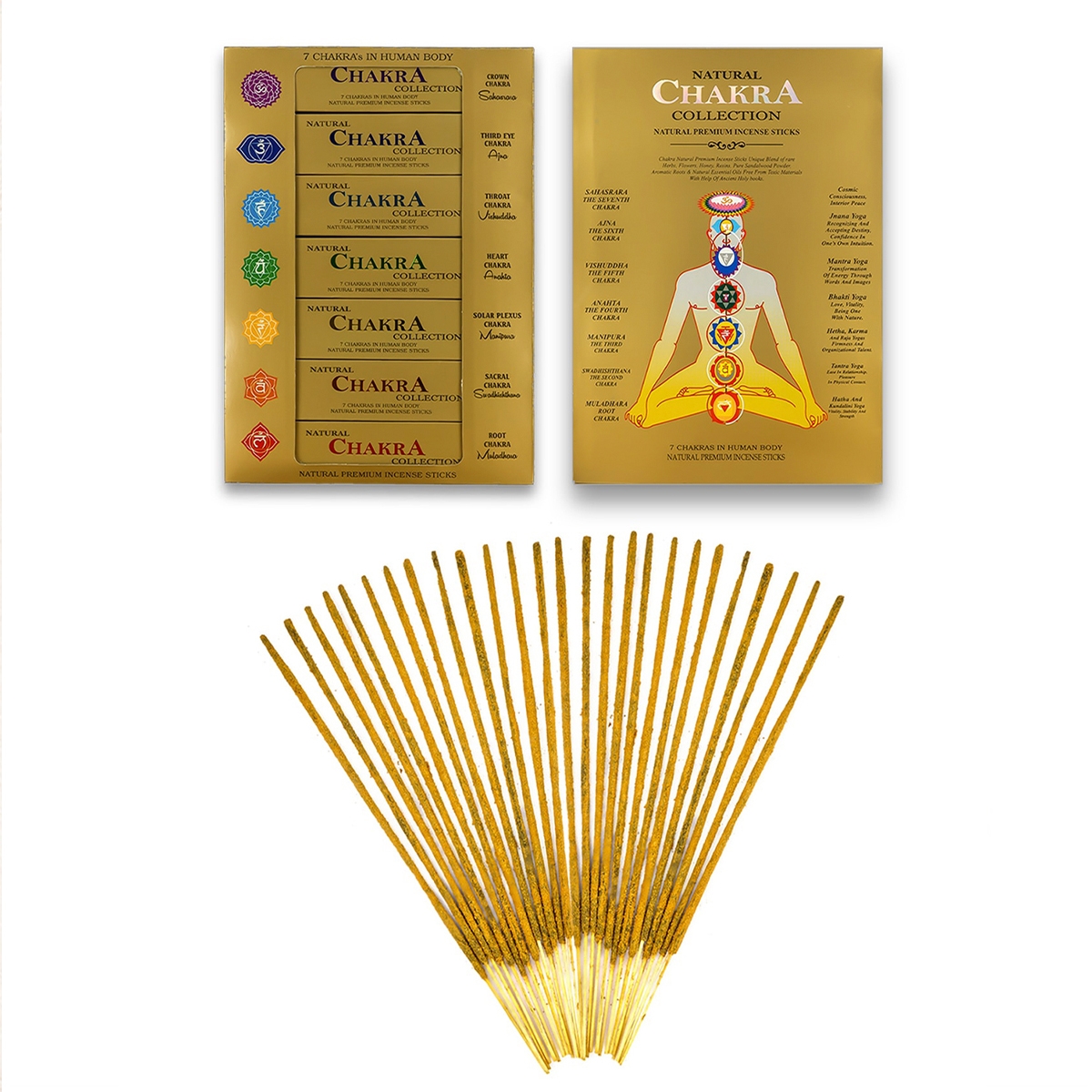 Natural Chakra Collection - Incense Sticks