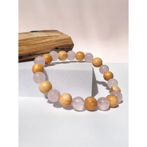 Miebox Rituals - Palo Santo & Pink Quartz Natural Stone Bracelet