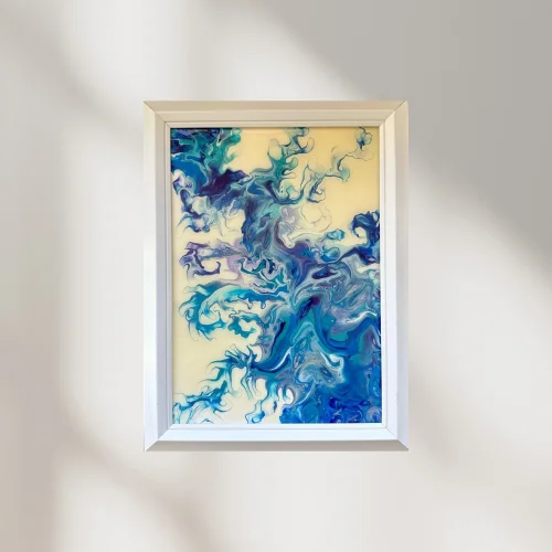 Pourbias - Blues Acrylic Canvas
