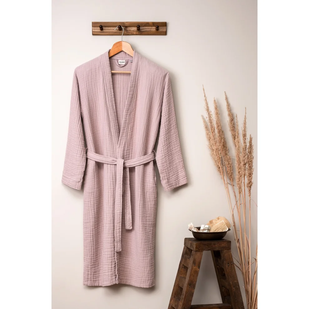 Denizli Concept - Unisex Kimono Muslin Bathrobe