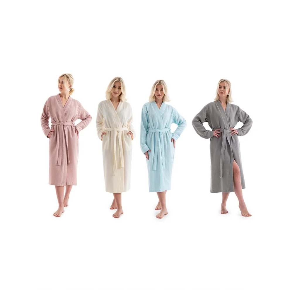 Denizli Concept - Unisex Kimono Muslin Bathrobe