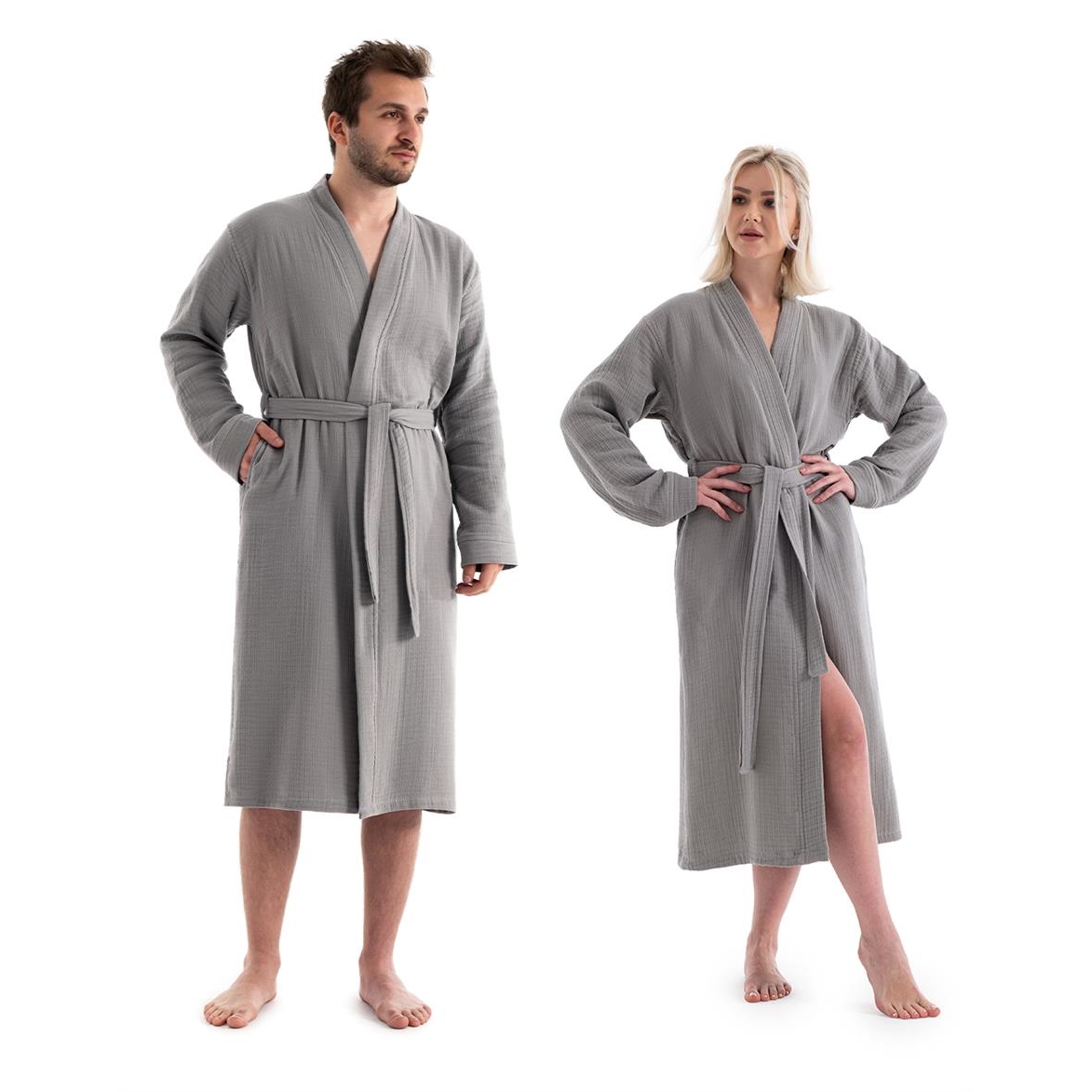 Unisex Kimono Muslin Bathrobe