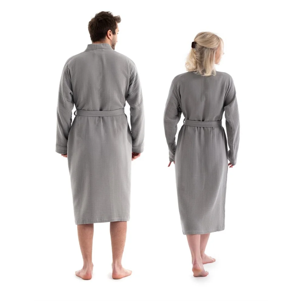 Denizli Concept - Unisex Kimono 4 Kat Müslin Bornoz