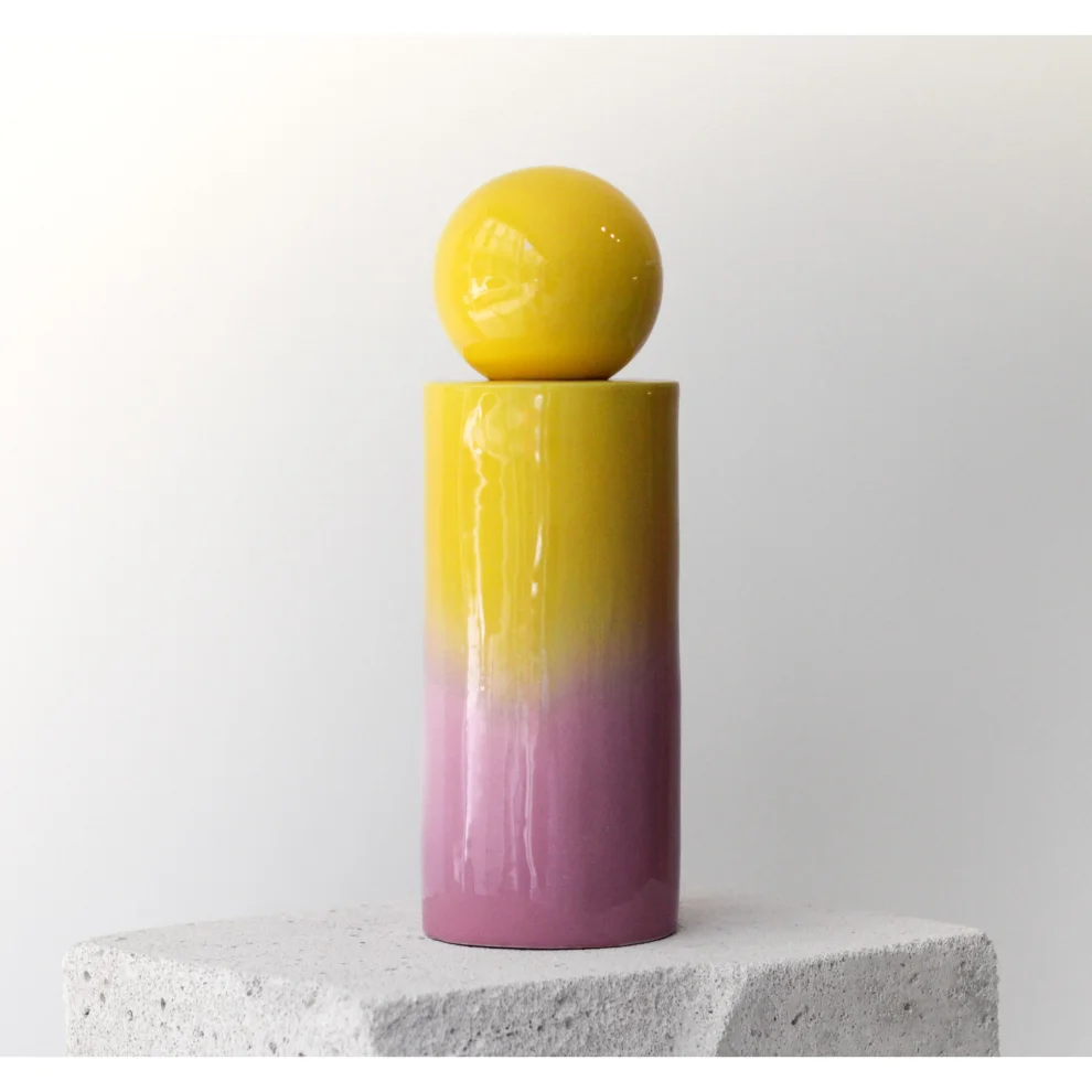 Jecmuse - Pinkish Cylinder Vase