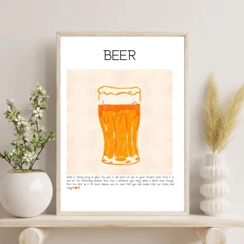 Muff Atelier - Home Wall Decor Beer Art Print Poster