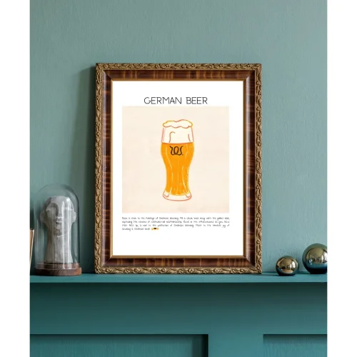 Muff Atelier - German Beer Art Print Poster