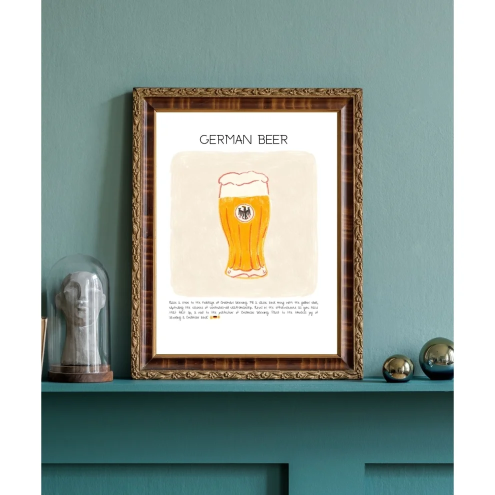 Muff Atelier - Home Wall Decor German Beer Art Print Poster No:2