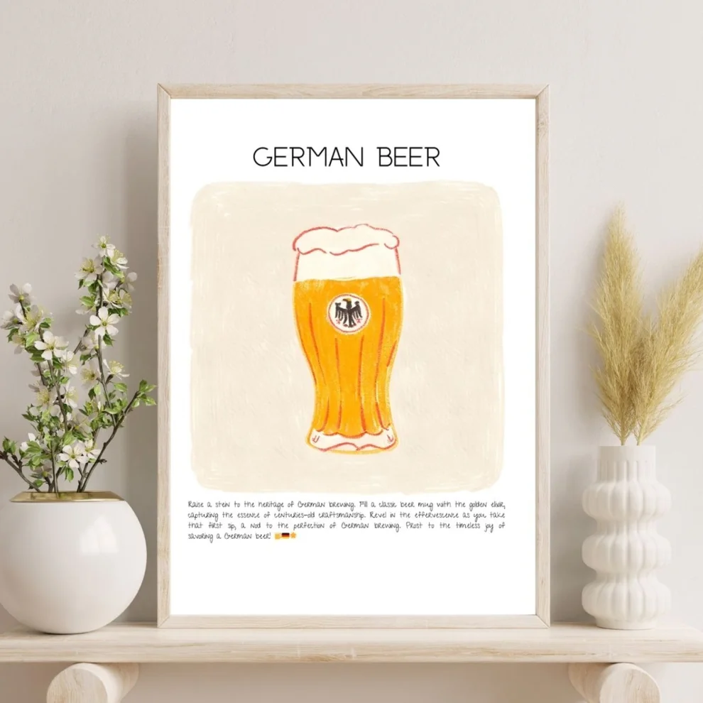 Muff Atelier - Home Wall Decor German Beer Art Print Poster No:2