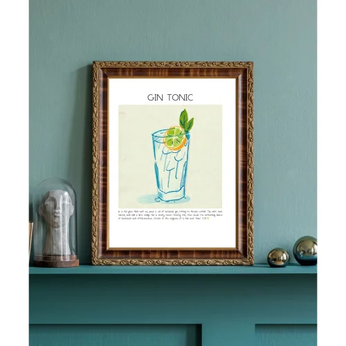 Muff Atelier - Gin Tonic Art Print Poster