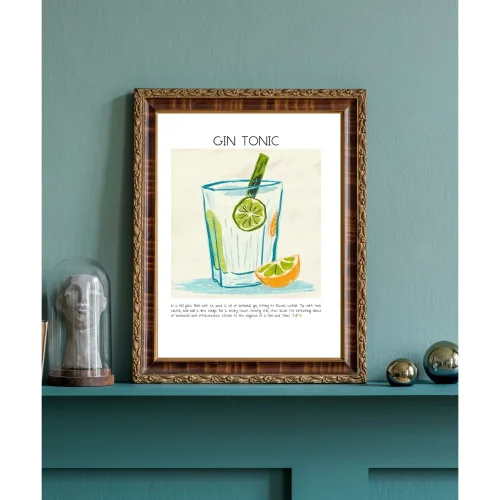 Muff Atelier - Gin Tonic Art Print Poster No:2