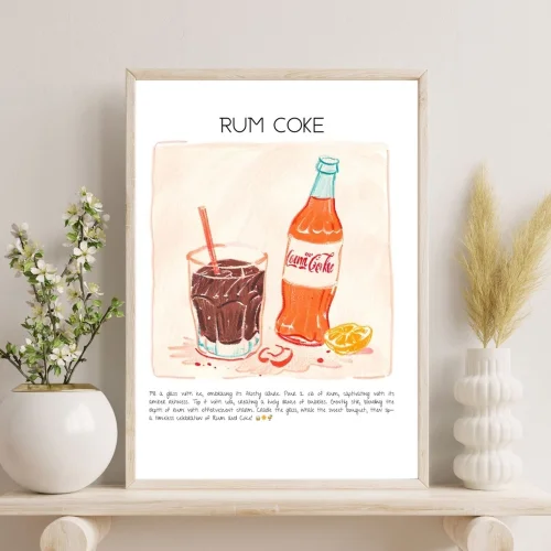Muff Atelier - Rum Coke Art Print Poster
