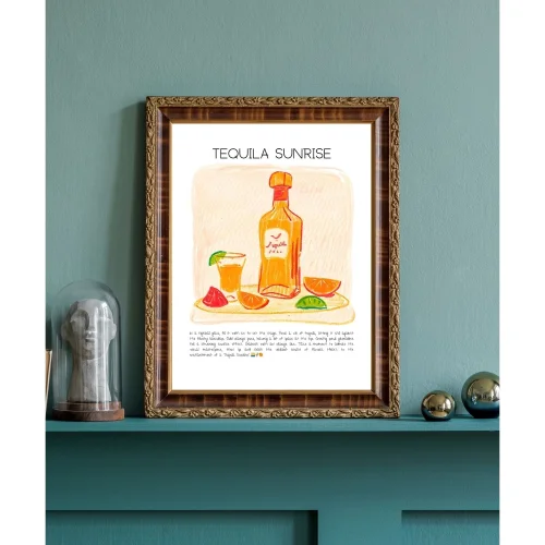 Muff Atelier - Tequila Sunrise Art Print Poster No:4