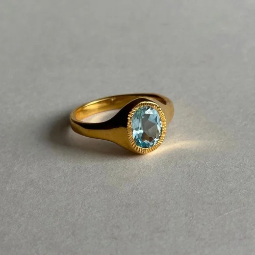 Andsomethings Studio - Aquamarine Ring