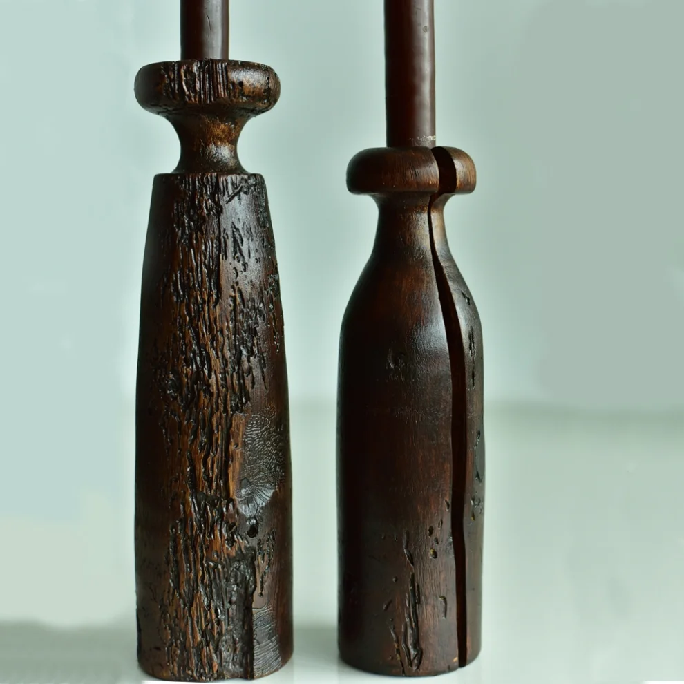 Kabuk Woodworks - Gothic Candleholder