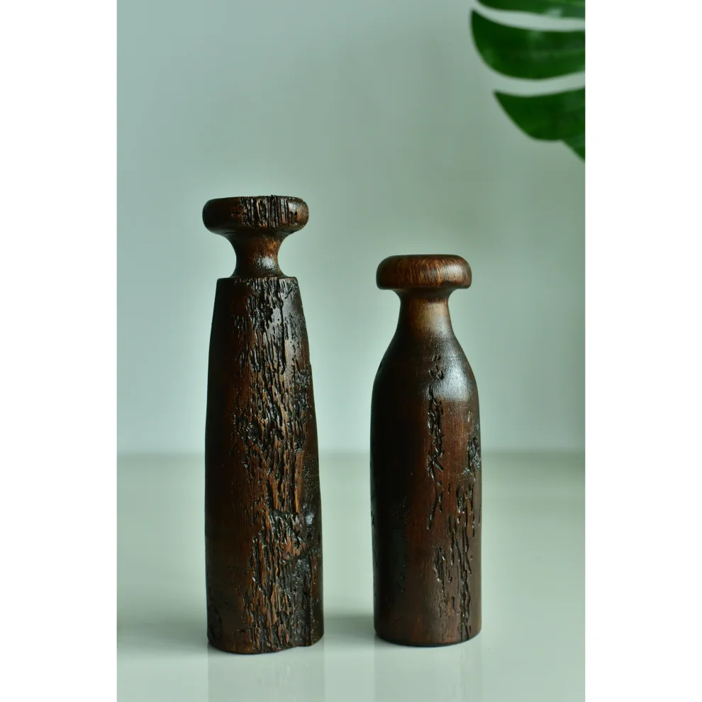 Kabuk Woodworks - Gothic Candleholder