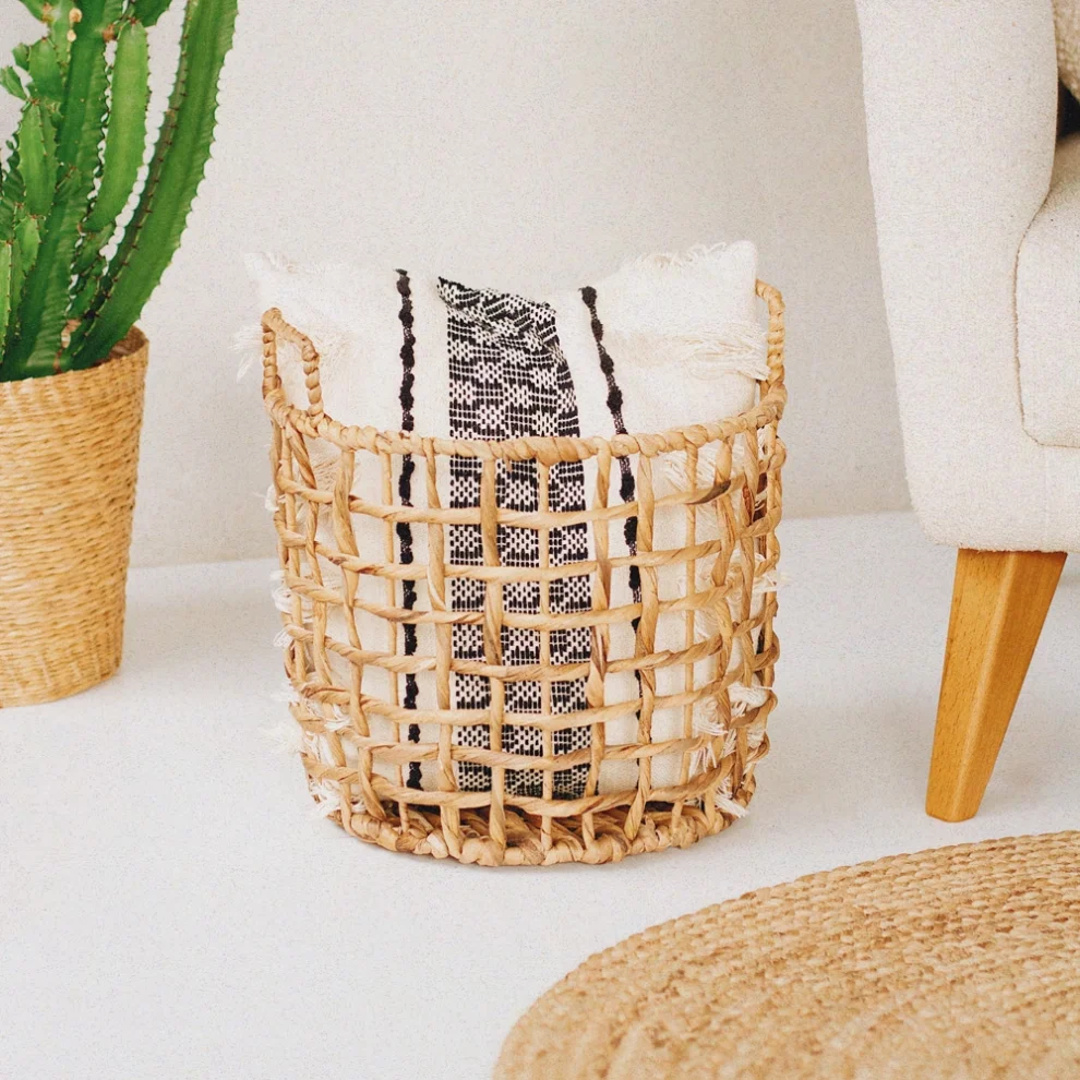 Beige - Wicker Basket