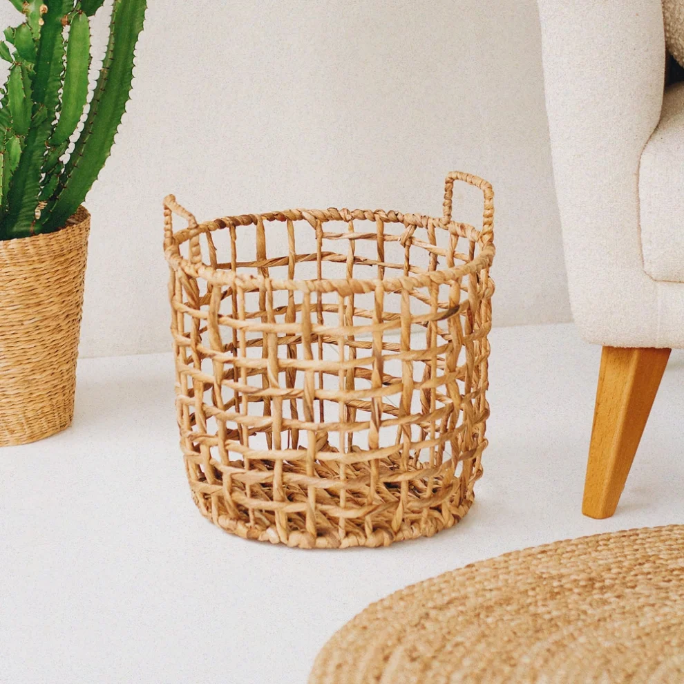 Beige - Wicker Basket