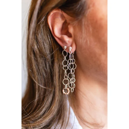 İz Jewel - Asymmetric Chain Earing