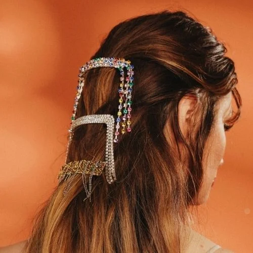 Merrie - Silver Hair Clip