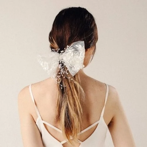 Merrie - Bridal Hair Bow