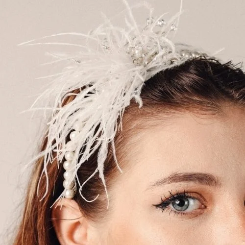 Merrie - Bridal Pearl Headband