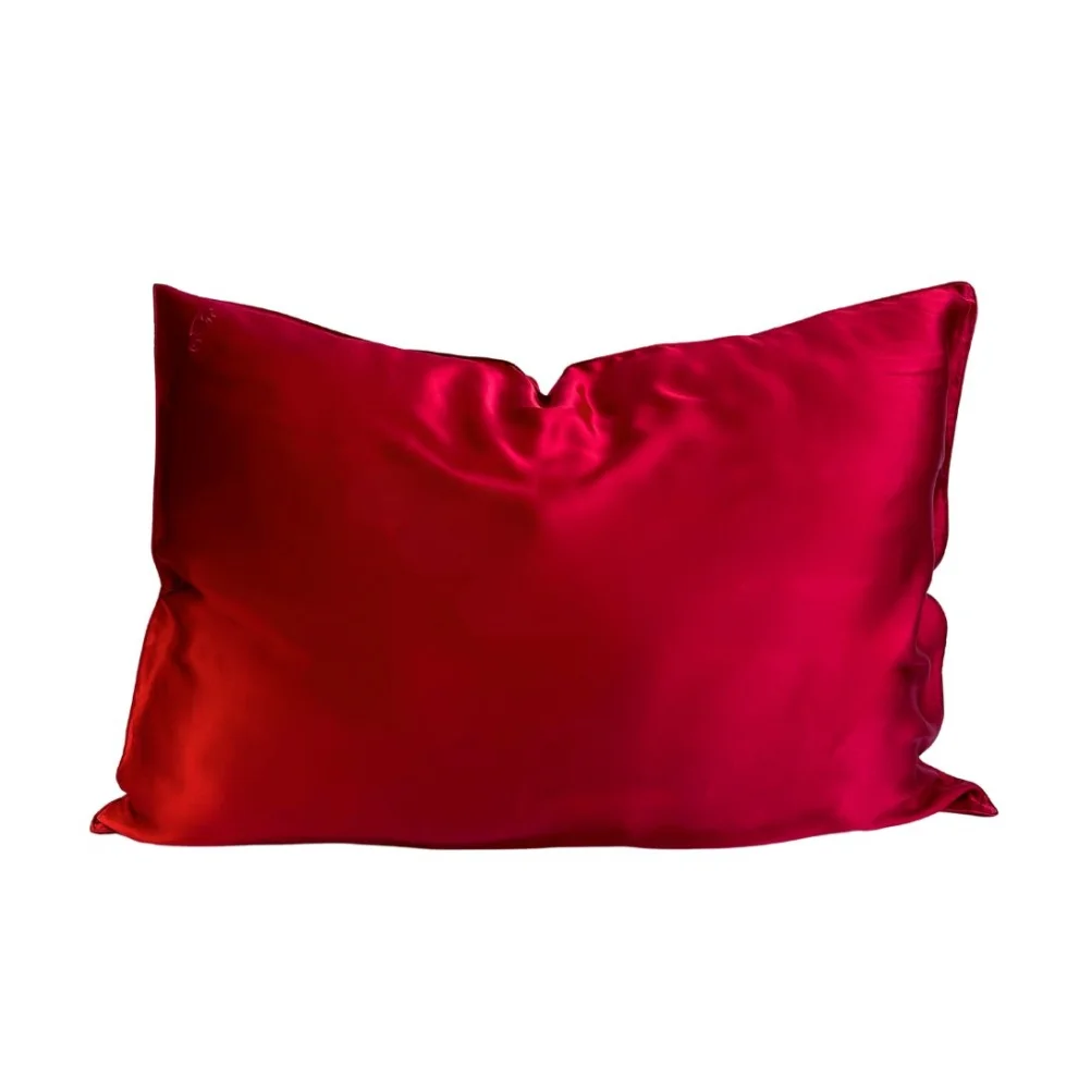 10pm - Wine Silk Pillowcase