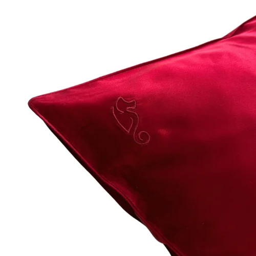 10pm - Wine Silk Pillowcase