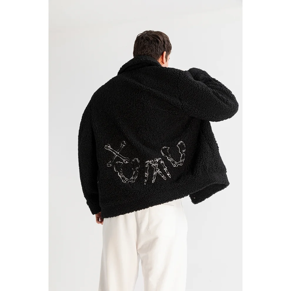 XUMU - Embroideried Sherpa Ceket