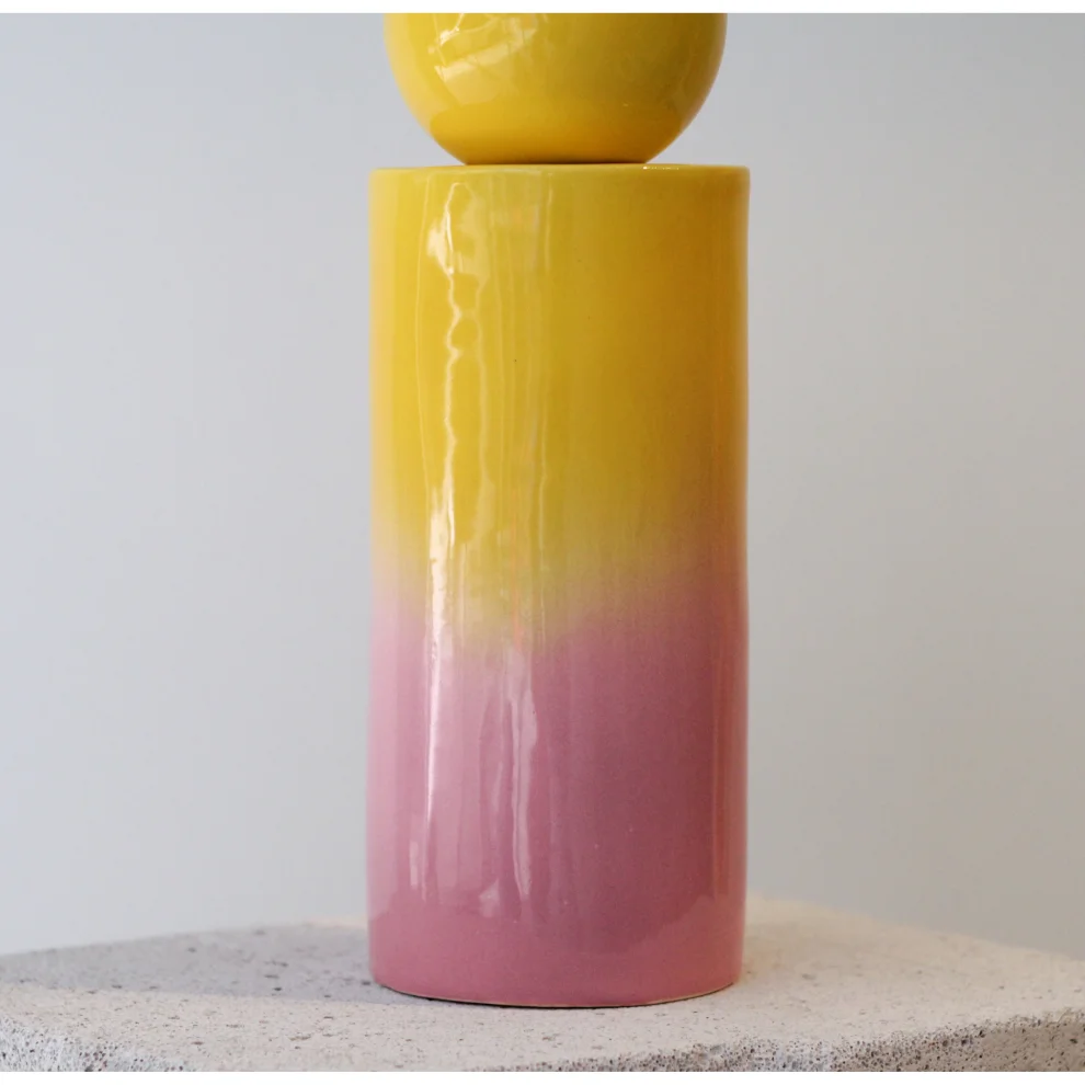 Jecmuse - Pinkish Cylinder Vase