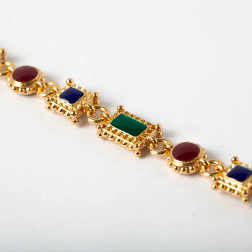 Maison Lygos - Irene Enamel Bracelet