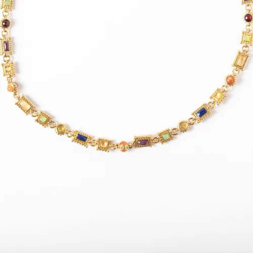 Maison Lygos - Irene Gemstone Necklace