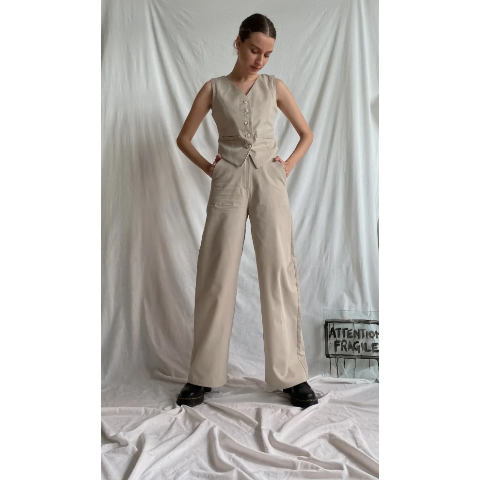 Delicate - Wide Leg Haigh Waist Pants