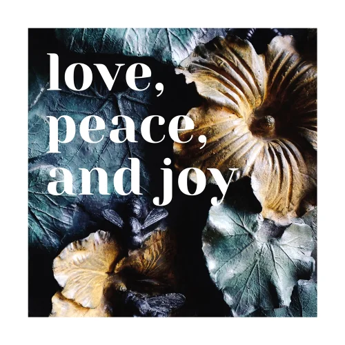3x3 Works - Love, Peace And Joy Fine Art Baskı