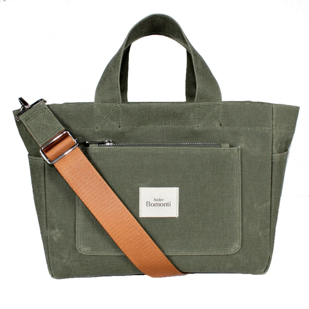 Atelier Bomonti - Hishi Tote Bag Waxed Canvas Bag