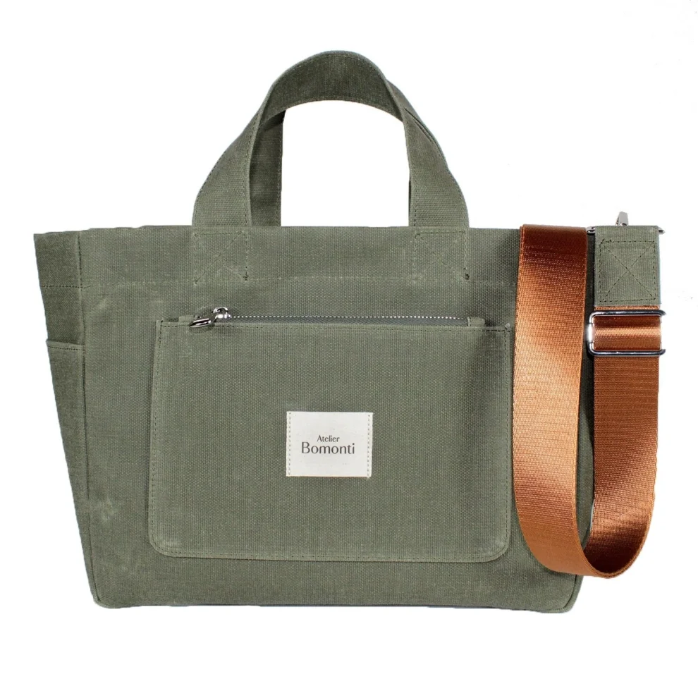 Atelier Bomonti - Hishi Tote Bag Waxed Canvas Bag