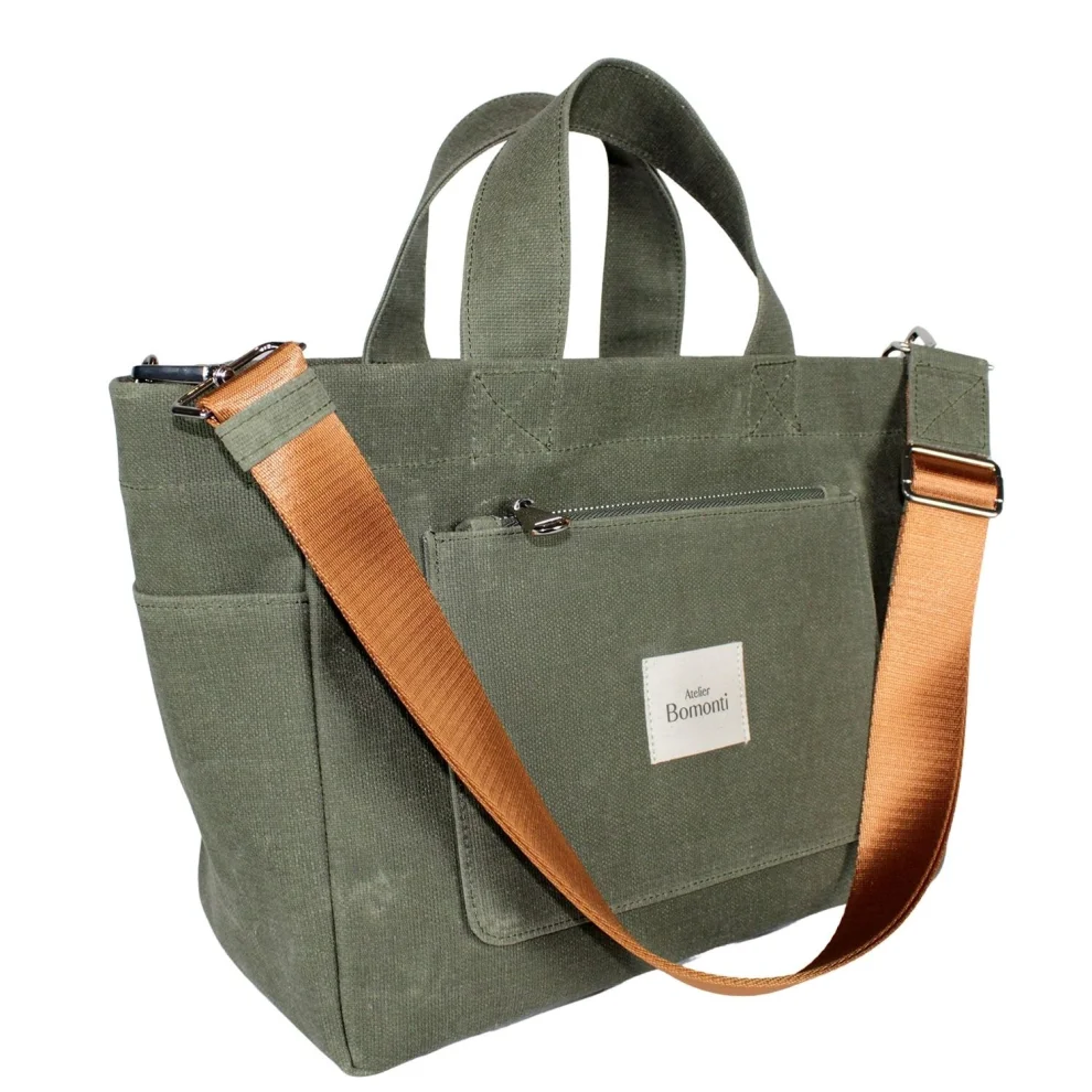 Atelier Bomonti - Hishi Tote Bag Waxed Canvas Bag