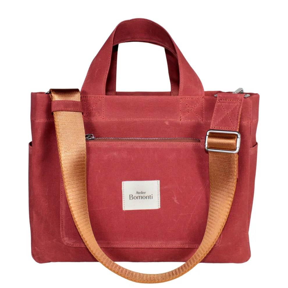 Atelier Bomonti - Hishi Tote Bag Waxed Canvas Bag