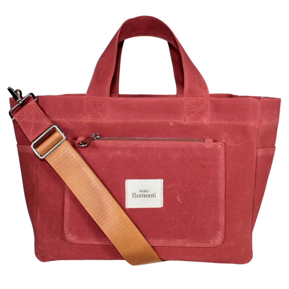 Atelier Bomonti - Hishi Tote Bag Waxed Canvas Bag