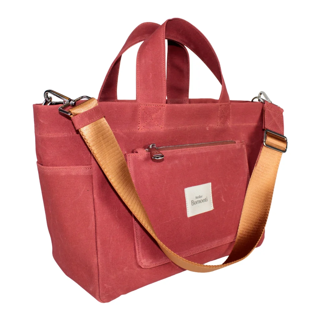 Atelier Bomonti - Hishi Tote Bag Waxed Canvas Bag