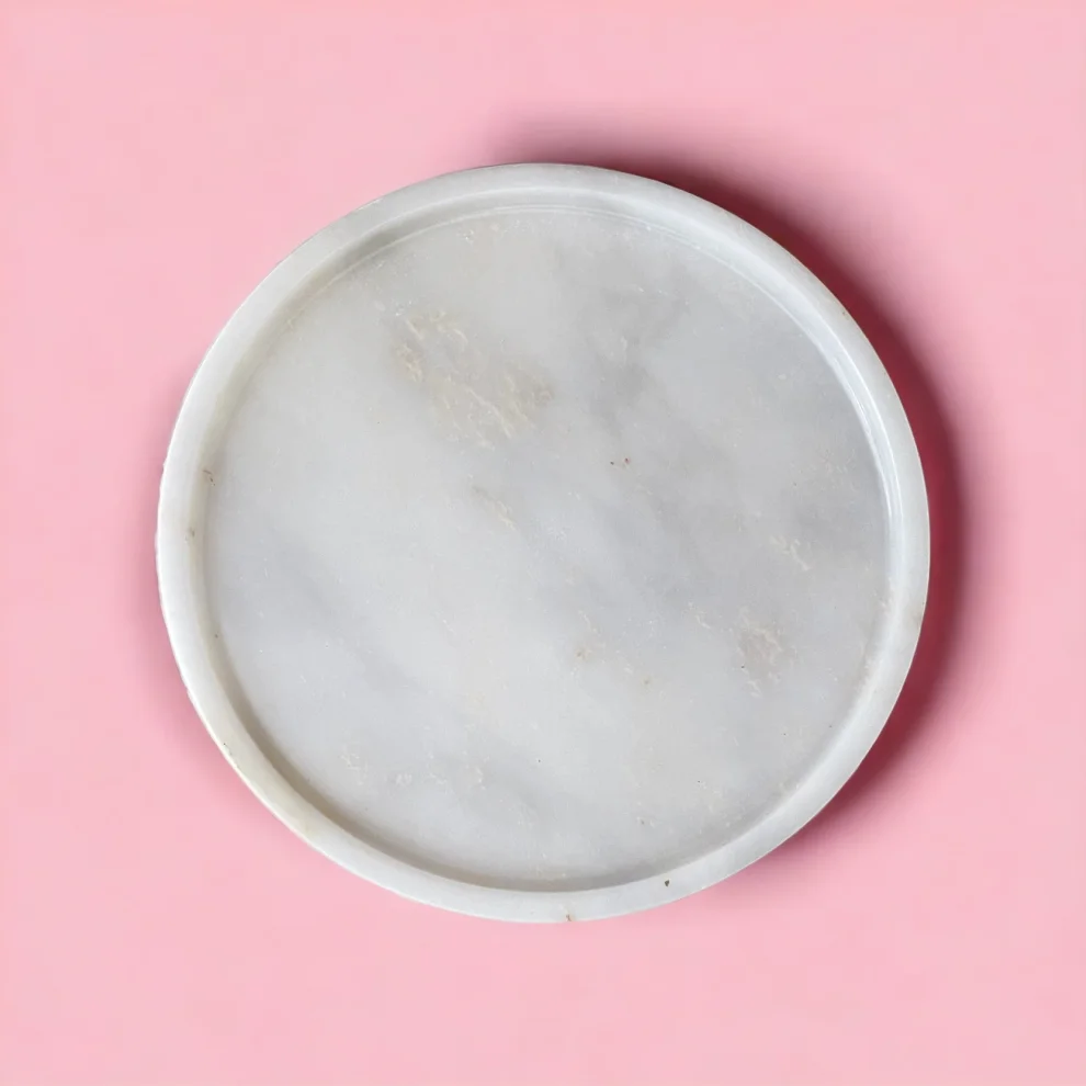 B My Stone - Marble Circle Tray