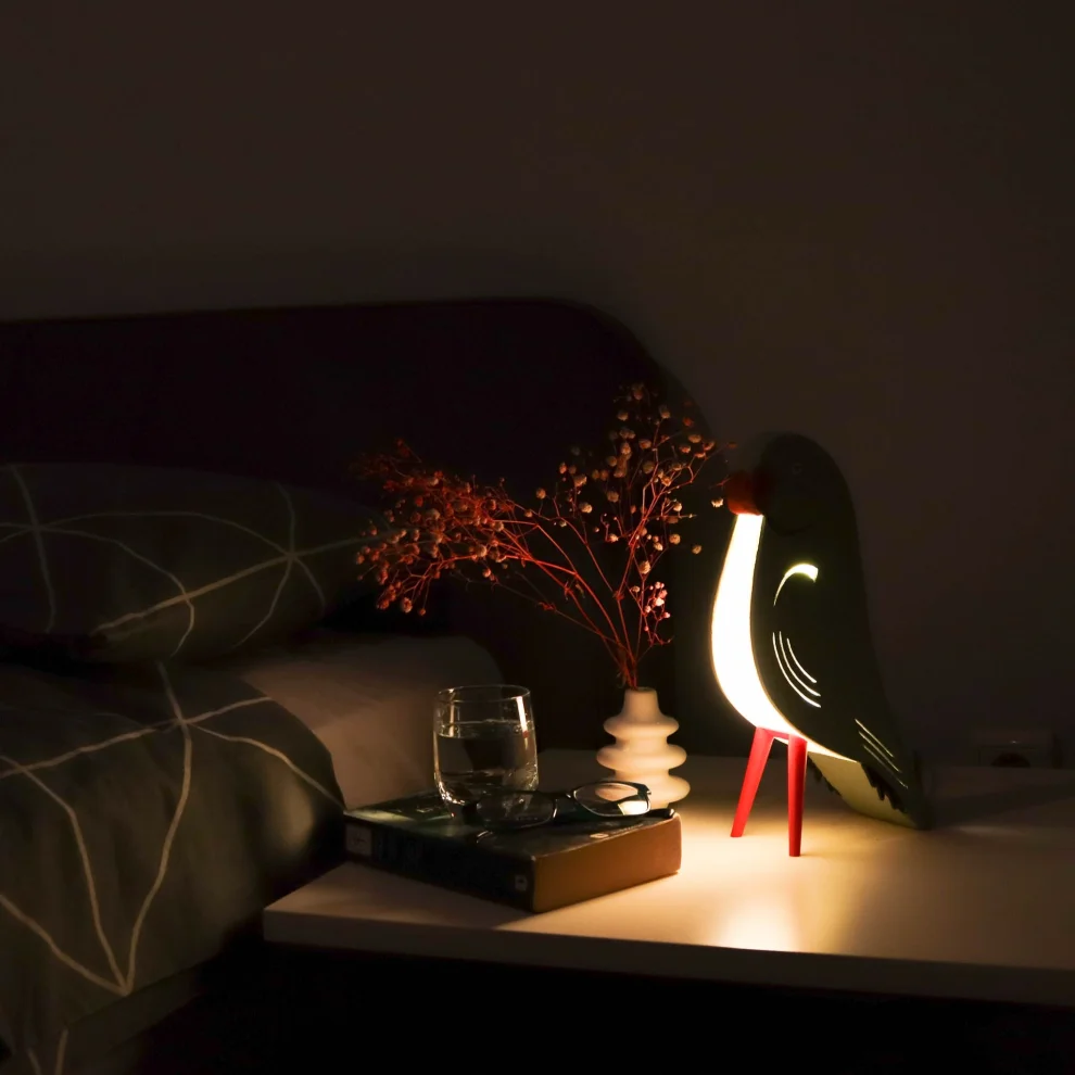 Puffin Cycle Design - Parrot Table Lighting