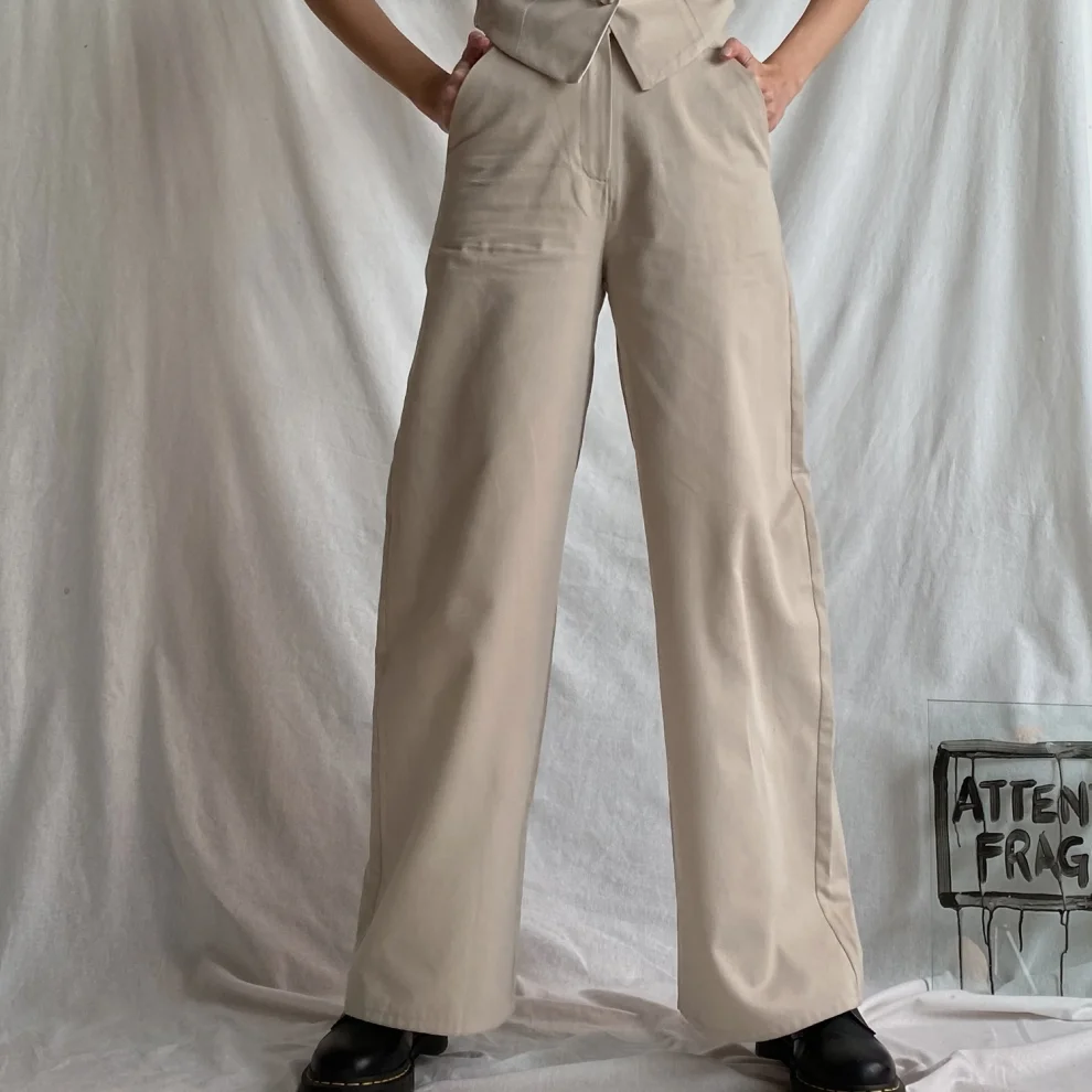 Delicate - Wide Leg Haigh Waist Pants