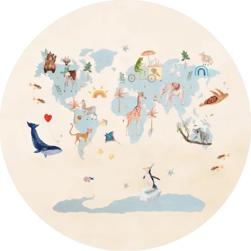 Hueppi - Around The World Rug - Round