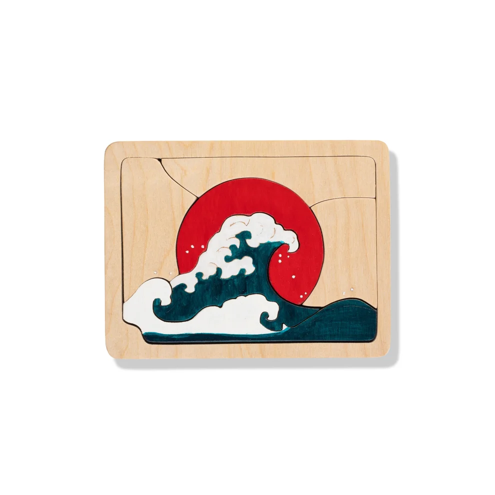 Mne Work - Great Wave Wooden Jigsaw Puzzle