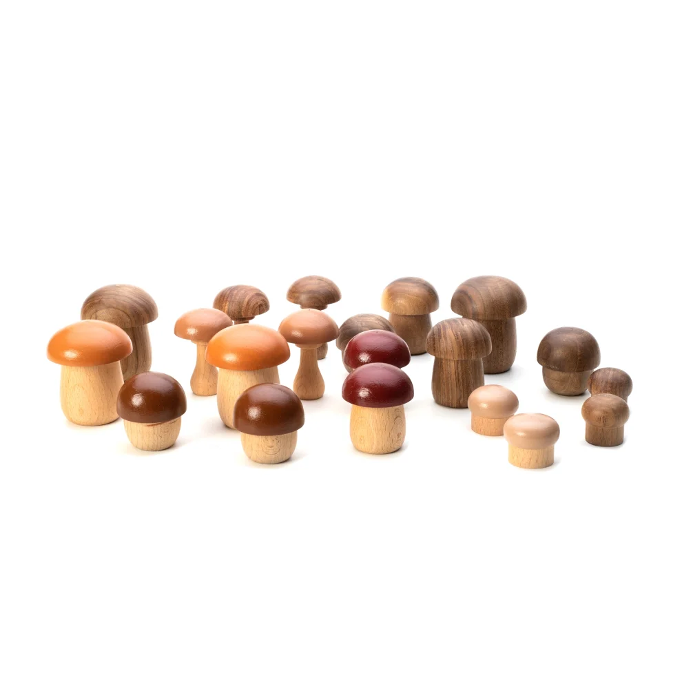 Mne Work - 20-piece Mushroom Explorer Play Set  - Full Set