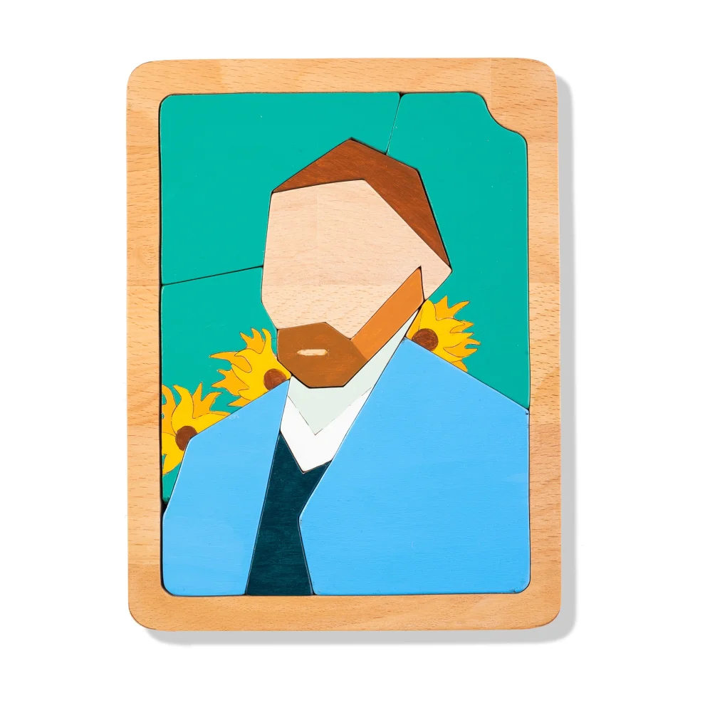 Mne Work - Van Gogh Portrait Wooden Jigsaw Puzzle