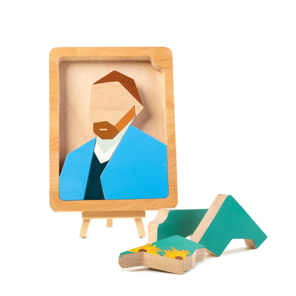 Mne Work - Van Gogh Portrait Wooden Jigsaw Puzzle