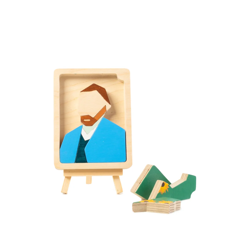 Mne Work - Van Gogh Portrait Wooden Jigsaw Puzzle